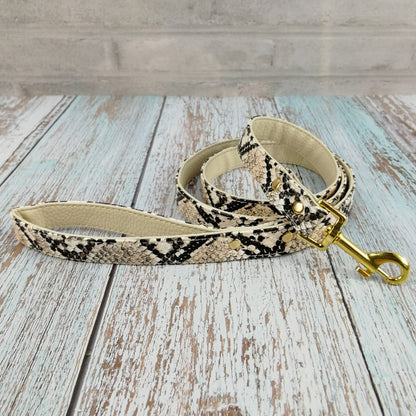 Snake Pattern Leather Harness