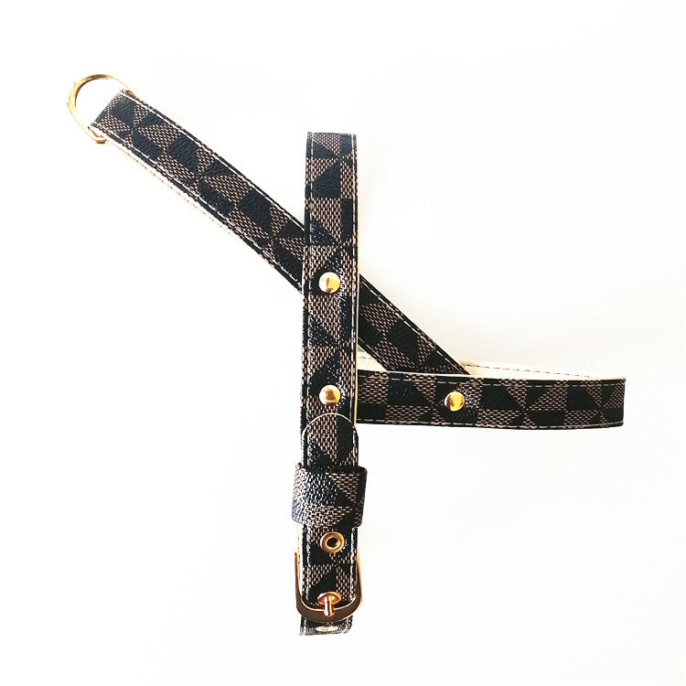Snake Pattern Leather Harness